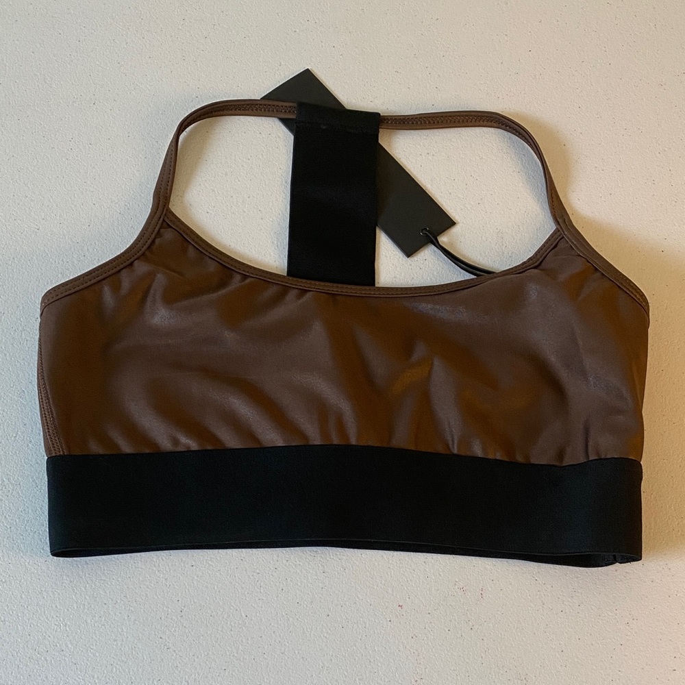 Noli Liquid Cafe NY8410-CF Sports Bra Sz Small